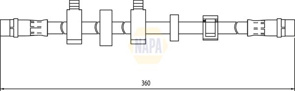 Napa NBH1135 Brake Hose - 1
