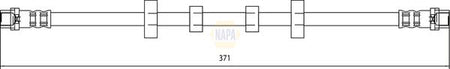 Napa NBH1136 Brake Hose - 1