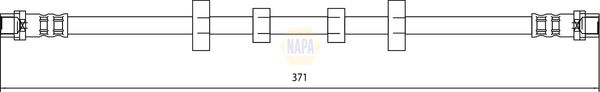 Napa NBH1136 Brake Hose - 1