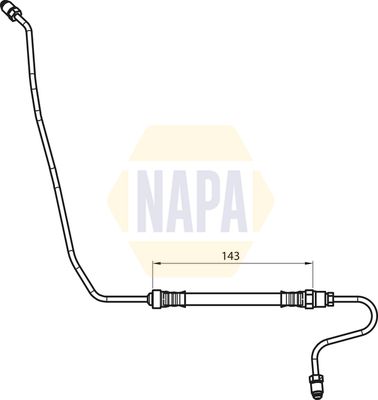 Napa NBH1138 Brake Hose - 1