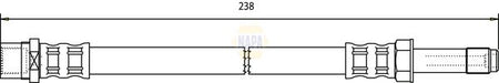 Napa NBH1139 Brake Hose - 1