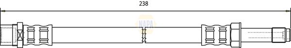 Napa NBH1139 Brake Hose - 1