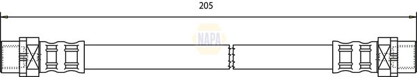 Napa NBH1143 Brake Hose - 1