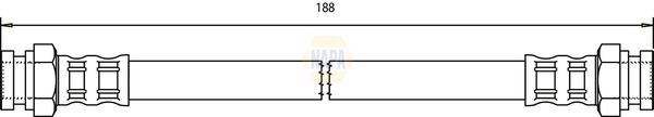 Napa NBH1144 Brake Hose - 1