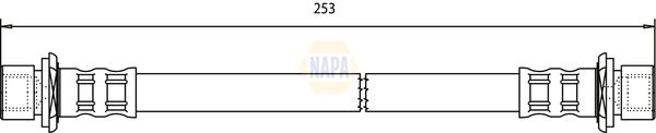 Napa NBH1145 Brake Hose - 1