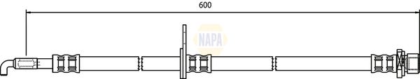 Napa NBH1146 Brake Hose - 1