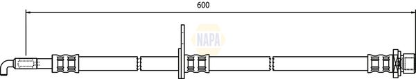 Napa NBH1147 Brake Hose - 1