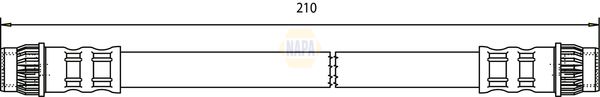 Napa NBH1149 Brake Hose - 1