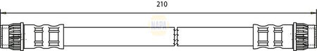 Napa NBH1149 Brake Hose - 1