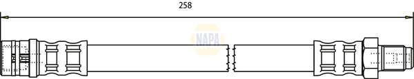 Napa NBH1151 Brake Hose - 1