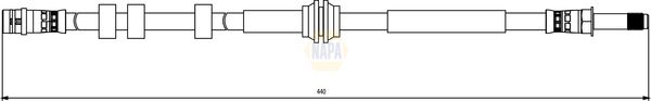 Napa NBH1153 Brake Hose - 1
