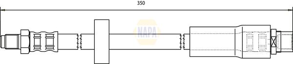 Napa NBH1154 Brake Hose - 1