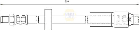 Napa NBH1154 Brake Hose - 1