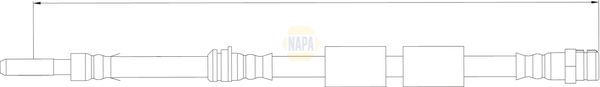 Napa NBH1155 Brake Hose - 1