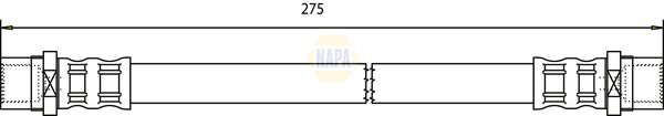 Napa NBH1156 Brake Hose - 1