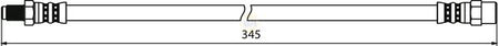 Napa NBH1157 Brake Hose - 1
