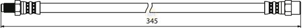 Napa NBH1157 Brake Hose - 1