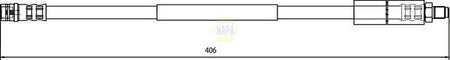 Napa NBH1158 Brake Hose - 1