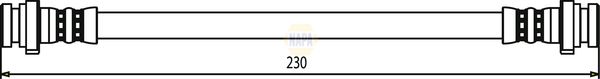 Napa NBH1159 Brake Hose - 1