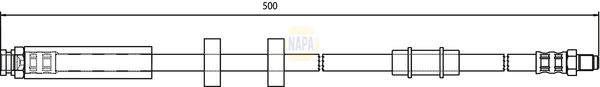 Napa NBH1160 Brake Hose - 1