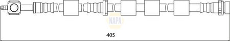 Napa NBH1161 Brake Hose - 1