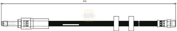 Napa NBH1163 Brake Hose - 1