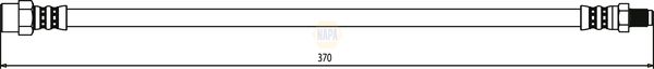 Napa NBH1164 Brake Hose - 1