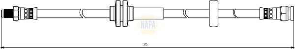 Napa NBH1167 Brake Hose - 1