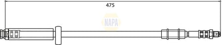 Napa NBH1168 Brake Hose - 1