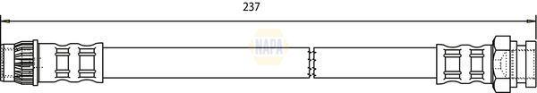 Napa NBH1171 Brake Hose - 1