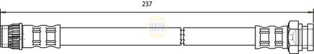 Napa NBH1171 Brake Hose - 1