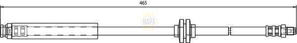 Napa NBH1174 Brake Hose - 1