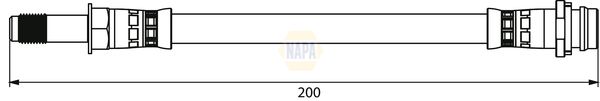 Napa NBH1180 Brake Hose - 1