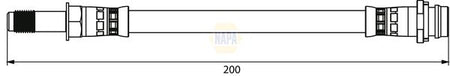 Napa NBH1180 Brake Hose - 1