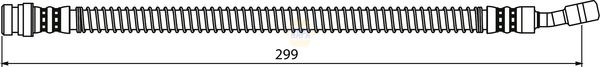 Napa NBH1181 Brake Hose - 1