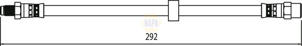 Napa NBH1182 Brake Hose - 1