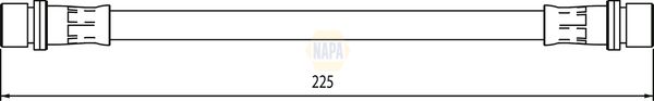 Napa NBH1184 Brake Hose - 1