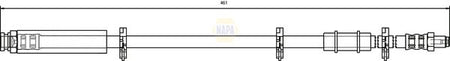 Napa NBH1188 Brake Hose - 1