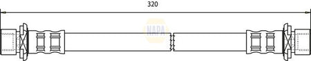 Napa NBH1191 Brake Hose - 1