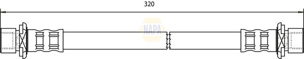 Napa NBH1191 Brake Hose - 1