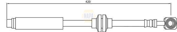 Napa NBH1194 Brake Hose - 1