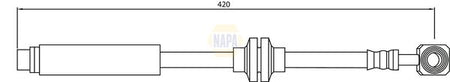 Napa NBH1194 Brake Hose - 1