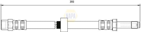Napa NBH1197 Brake Hose - 1
