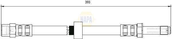 Napa NBH1197 Brake Hose - 1