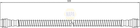 Napa NBH1199 Brake Hose - 1