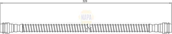 Napa NBH1199 Brake Hose - 1