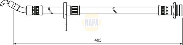 Napa NBH1200 Brake Hose - 1