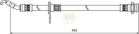 Napa NBH1200 Brake Hose - 1