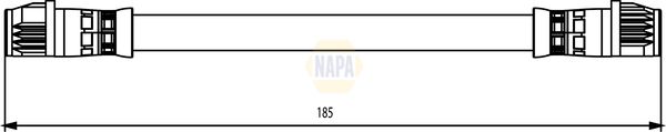 Napa NBH1203 Brake Hose - 1