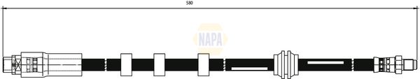 Napa NBH1204 Brake Hose - 1
